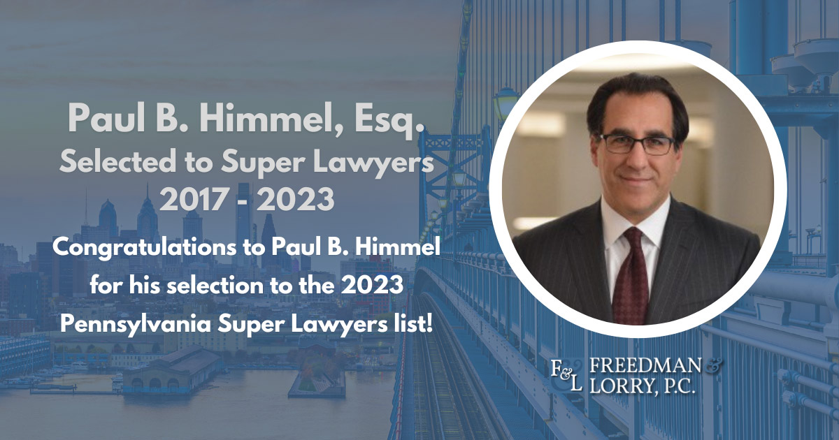 paul himmel selected to 2023 super lawyers list in Pennsylvania